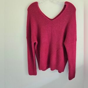 Ann Taylor V-Neck Sweater Ribbed